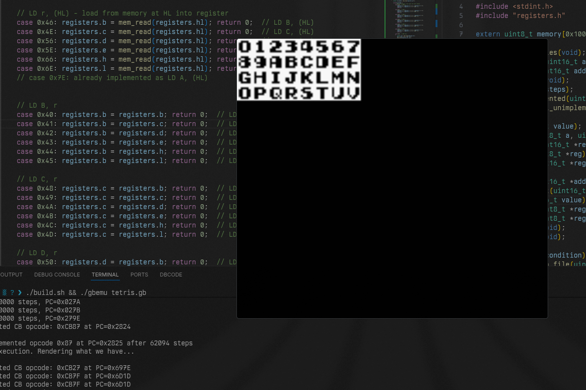 screenshot of my editor